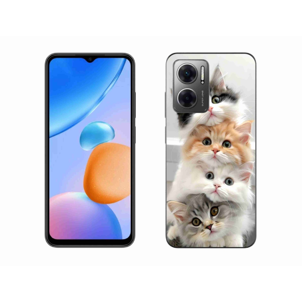 Gelový kryt mmCase na Xiaomi Redmi 10 5G - kočičí parta