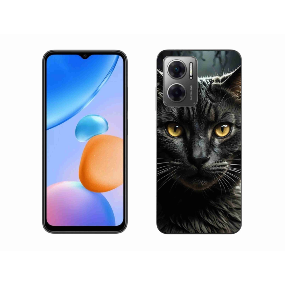 Gelový kryt mmCase na Xiaomi Redmi 10 5G - kočičí pohled 3