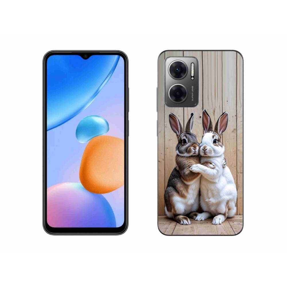 Gelový kryt mmCase na Xiaomi Redmi 10 5G - králičí pár