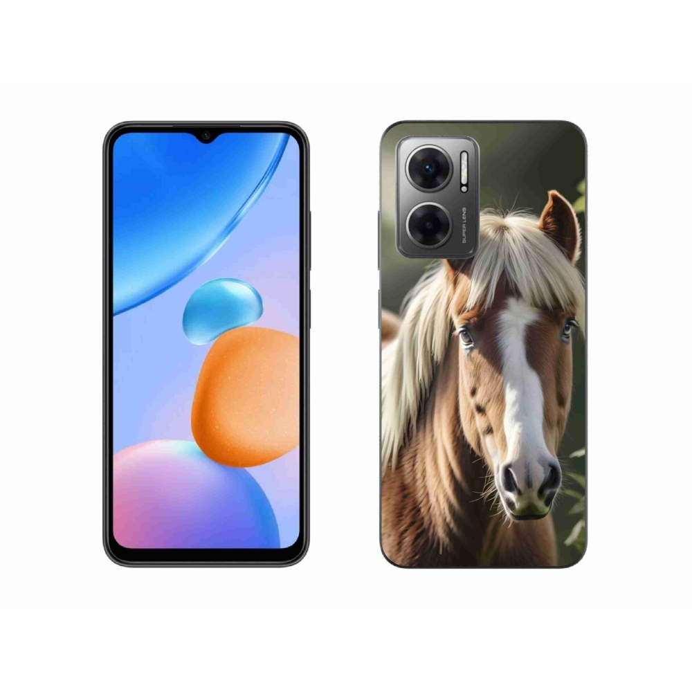 Gelový kryt mmCase na Xiaomi Redmi 10 5G - kůň se světlou hřívou