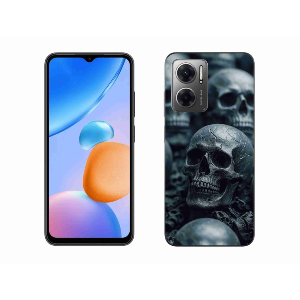 Gelový kryt mmCase na Xiaomi Redmi 10 5G - lebka 2