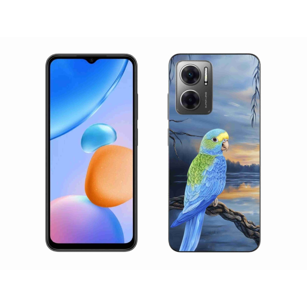 Gelový kryt mmCase na Xiaomi Redmi 10 5G - modrý papoušek