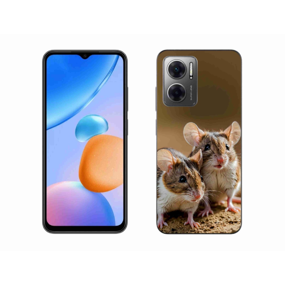 Gelový kryt mmCase na Xiaomi Redmi 10 5G - myší duo