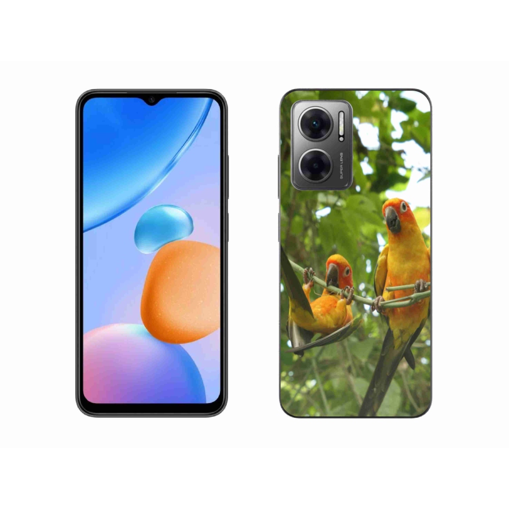 Gelový kryt mmCase na Xiaomi Redmi 10 5G - papoušci aratingy