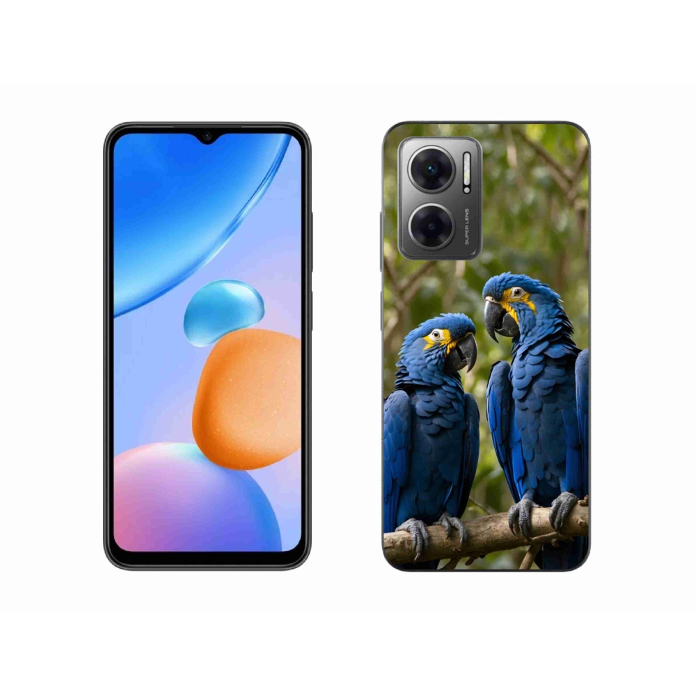 Gelový kryt mmCase na Xiaomi Redmi 10 5G - papouščí duo