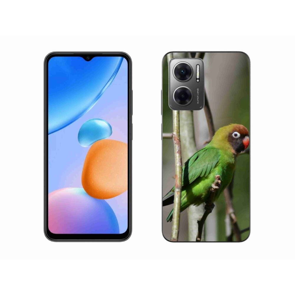 Gelový kryt mmCase na Xiaomi Redmi 10 5G - papoušek agapornis