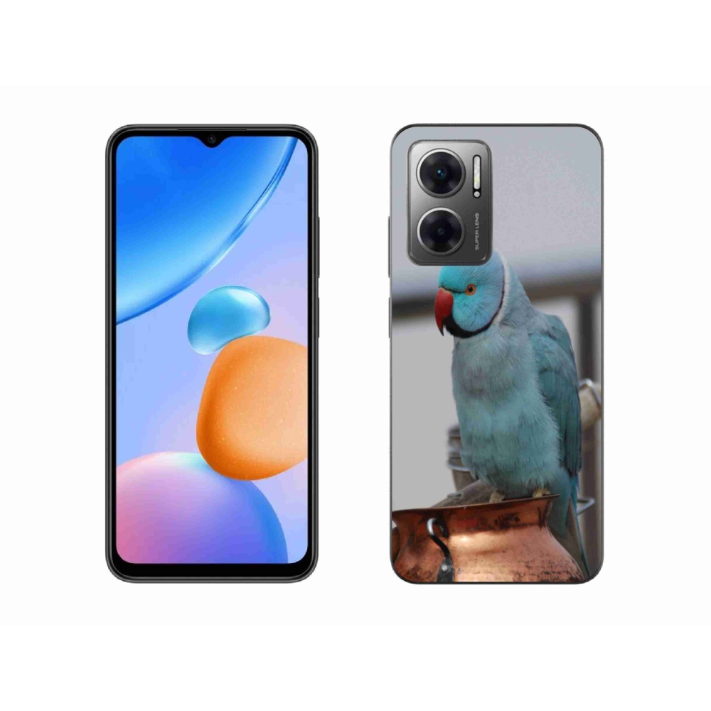 Gelový kryt mmCase na Xiaomi Redmi 10 5G - papoušek alexandr modrý