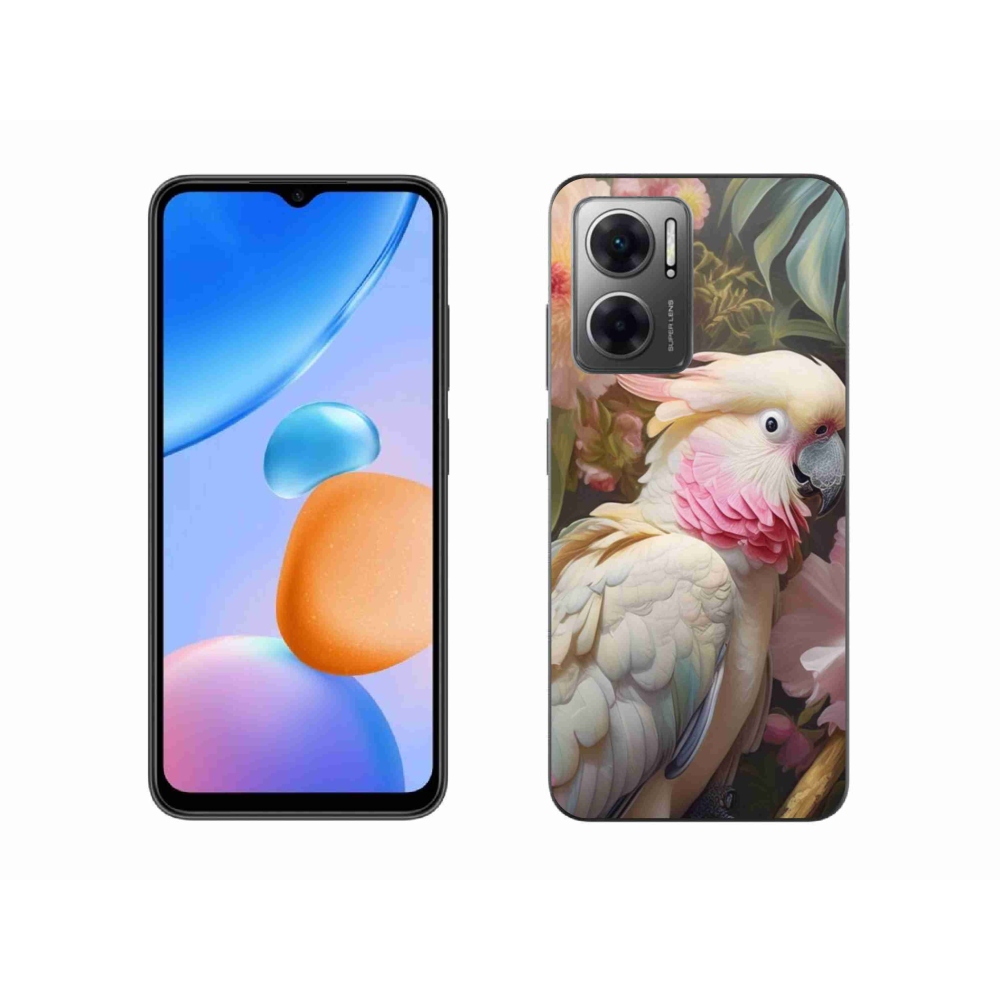 Gelový kryt mmCase na Xiaomi Redmi 10 5G - papoušek kakadu růžový 2