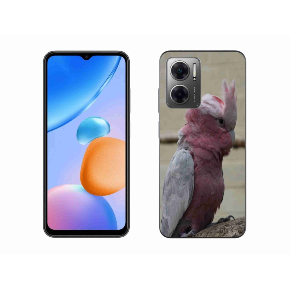 Gelový kryt mmCase na Xiaomi Redmi 10 5G - papoušek kakadu růžový