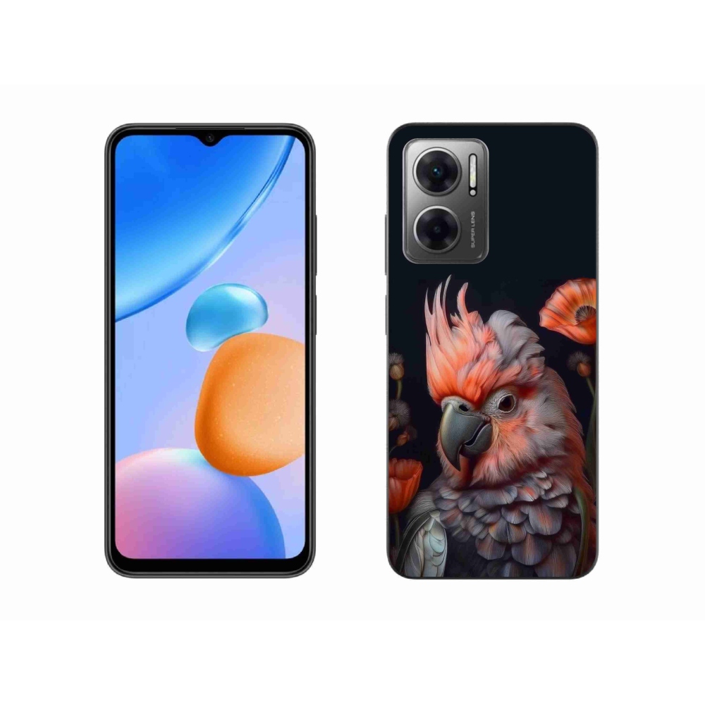 Gelový kryt mmCase na Xiaomi Redmi 10 5G - papoušek kakadu v barvách