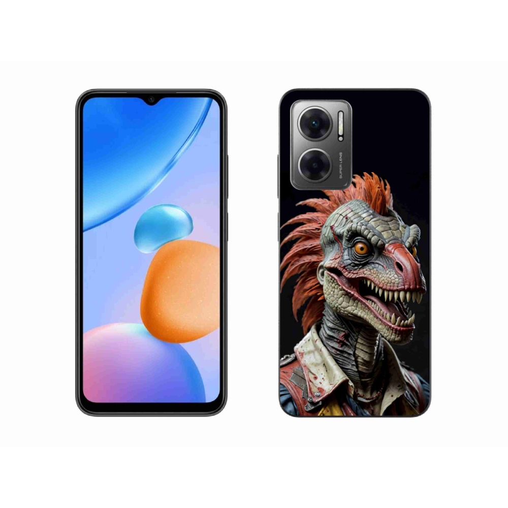 Gelový kryt mmCase na Xiaomi Redmi 10 5G - punk dinosaurus