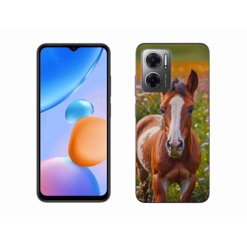 Gelový kryt mmCase na Xiaomi Redmi 10 5G - roztomilé hříbě