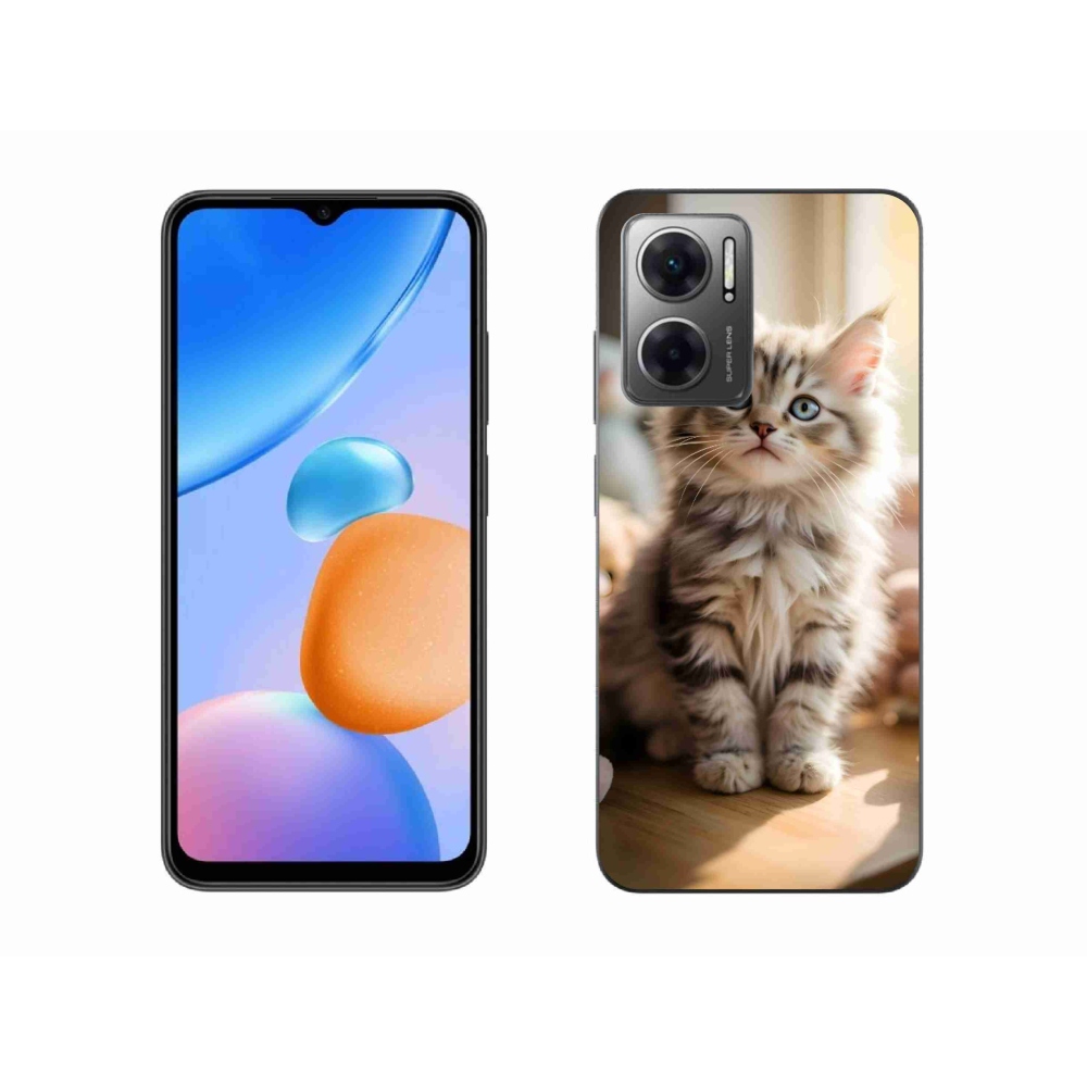 Gelový kryt mmCase na Xiaomi Redmi 10 5G - roztomilé kotě 10