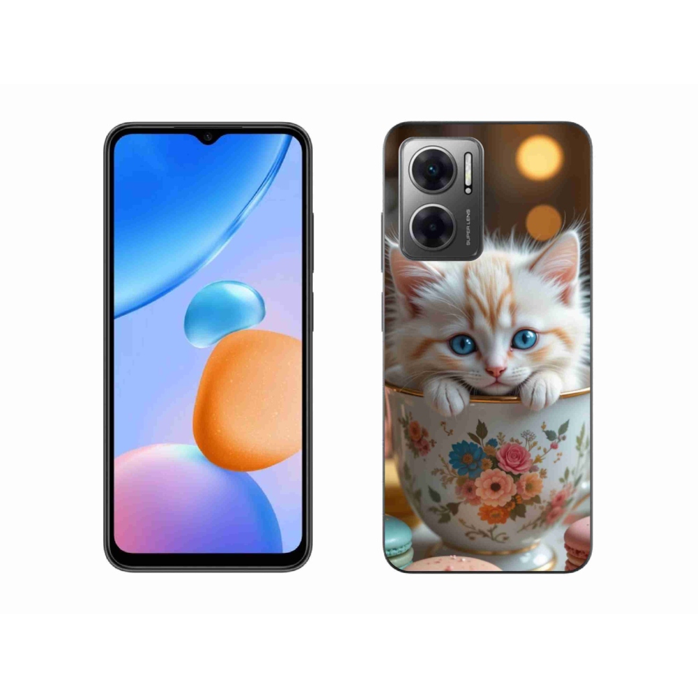 Gelový kryt mmCase na Xiaomi Redmi 10 5G - roztomilé kotě 6