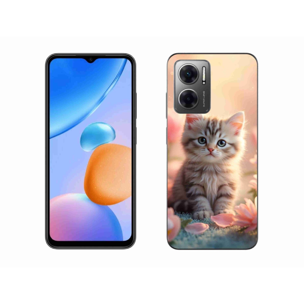 Gelový kryt mmCase na Xiaomi Redmi 10 5G - roztomilé kotě 8