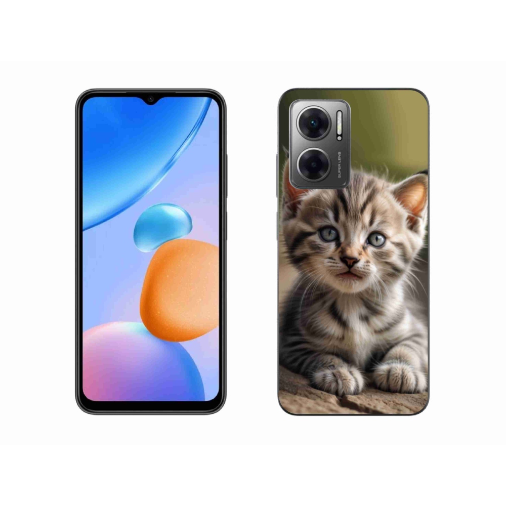 Gelový kryt mmCase na Xiaomi Redmi 10 5G - roztomilé kotě 9