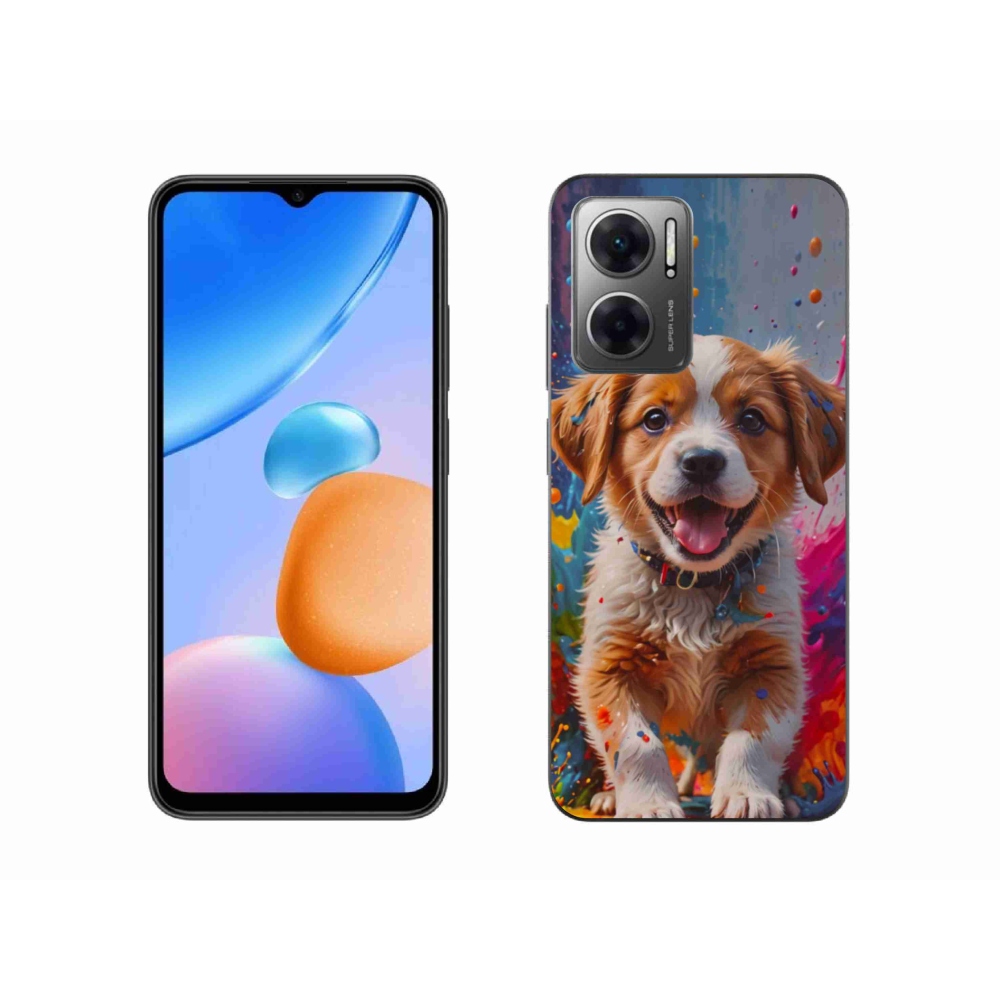 Gelový kryt mmCase na Xiaomi Redmi 10 5G - roztomilé štěně 3