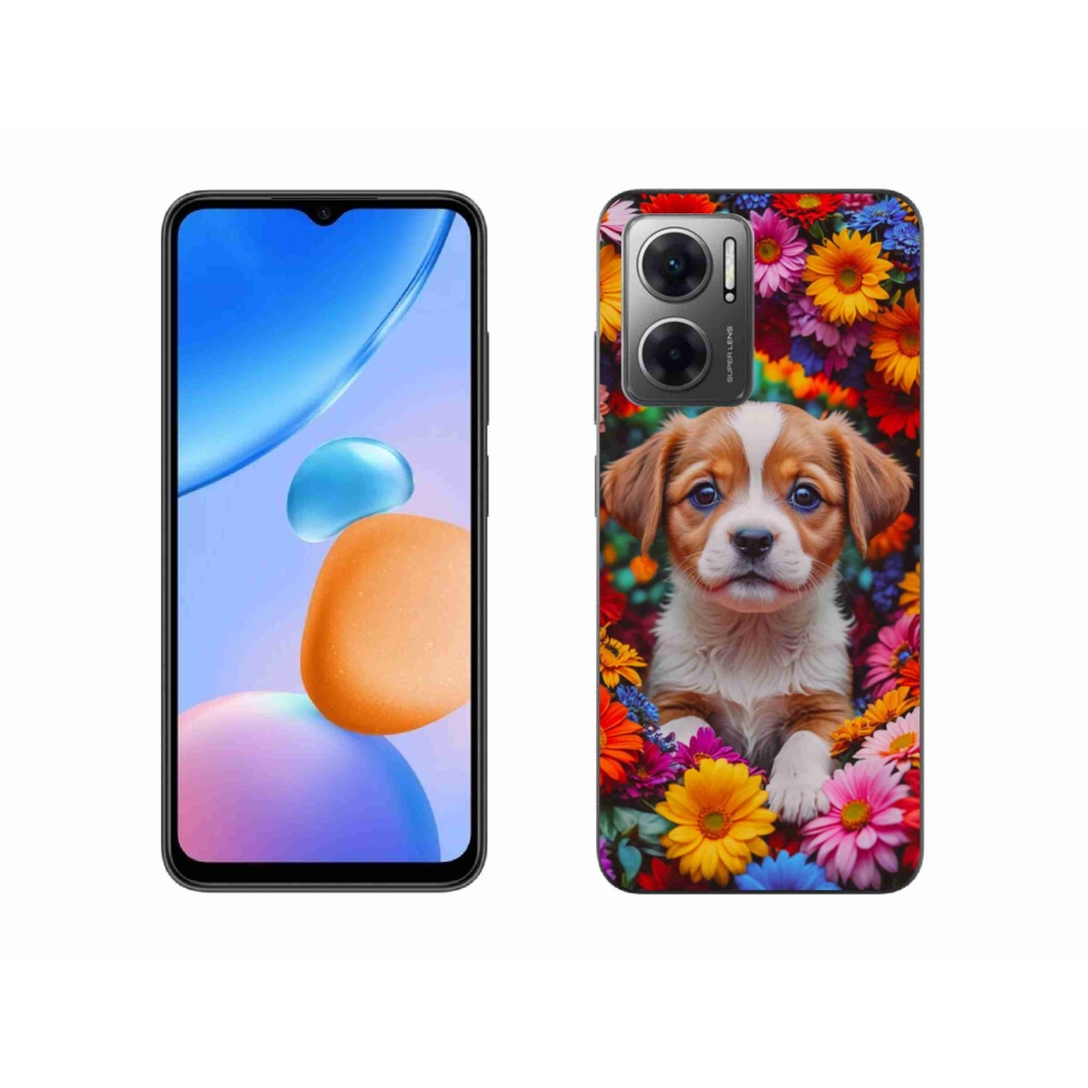 Gelový kryt mmCase na Xiaomi Redmi 10 5G - roztomilé štěně