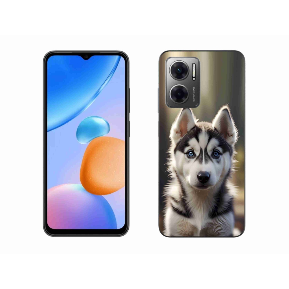 Gelový kryt mmCase na Xiaomi Redmi 10 5G - roztomilý sibiřský husky