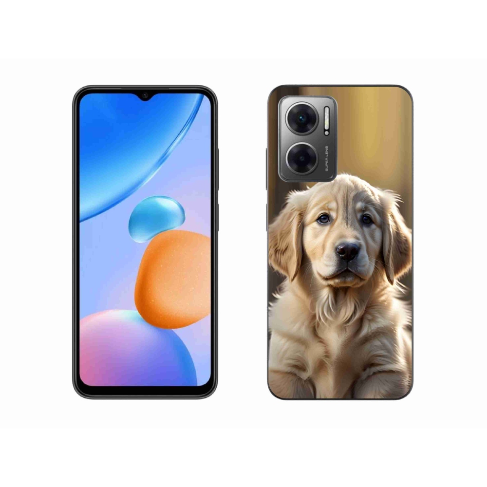 Gelový kryt mmCase na Xiaomi Redmi 10 5G - roztomilý zlatý retrívr