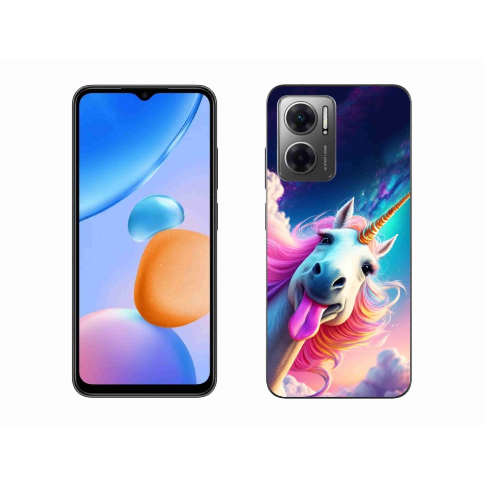 Gelový kryt mmCase na Xiaomi Redmi 10 5G - šílený jednorožec