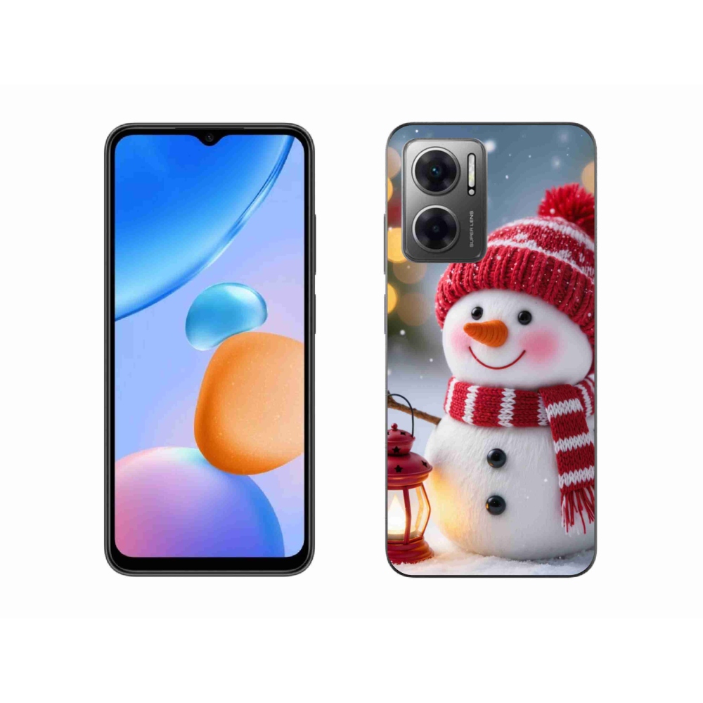 Gelový kryt mmCase na Xiaomi Redmi 10 5G - sněhulák 2