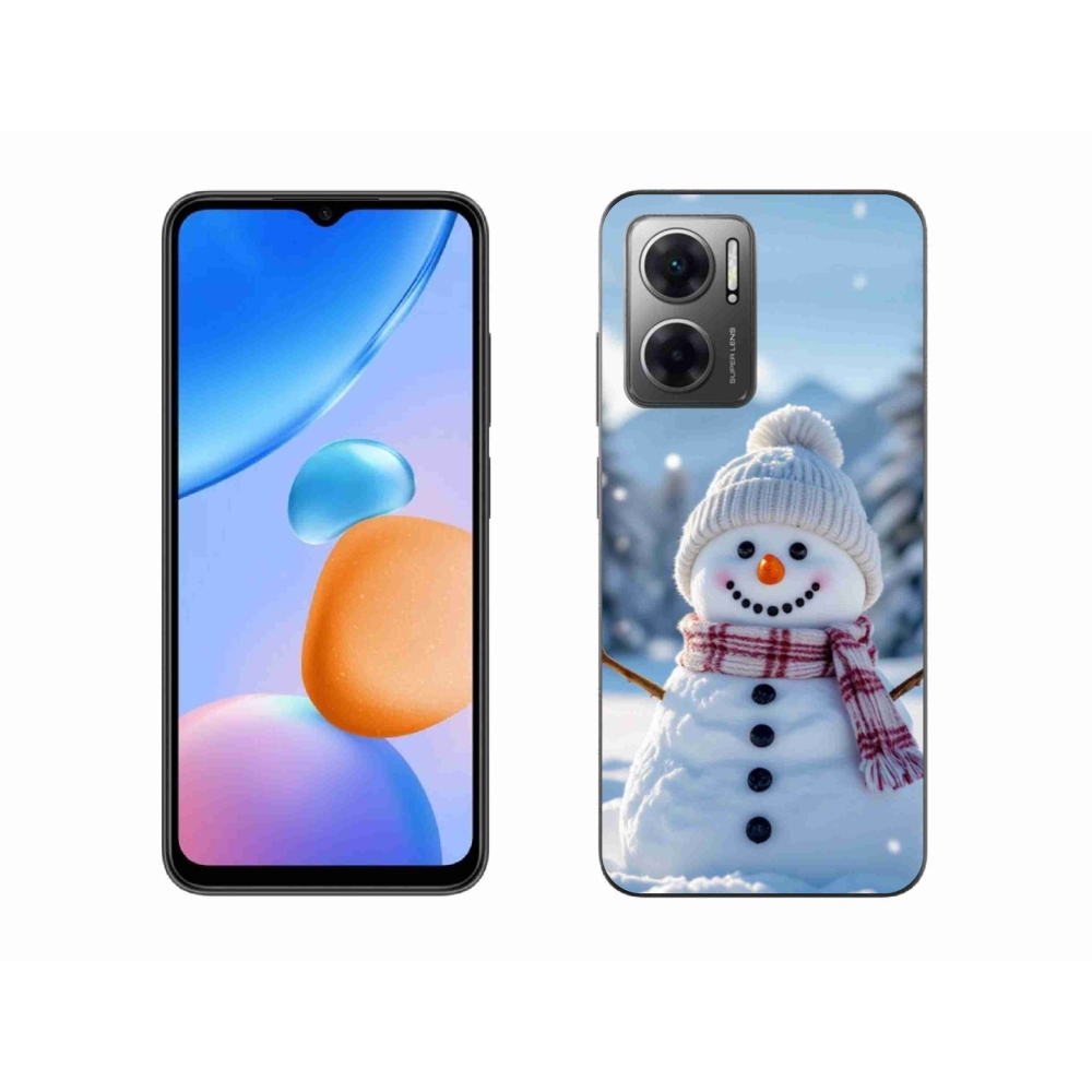 Gelový kryt mmCase na Xiaomi Redmi 10 5G - sněhulák 3