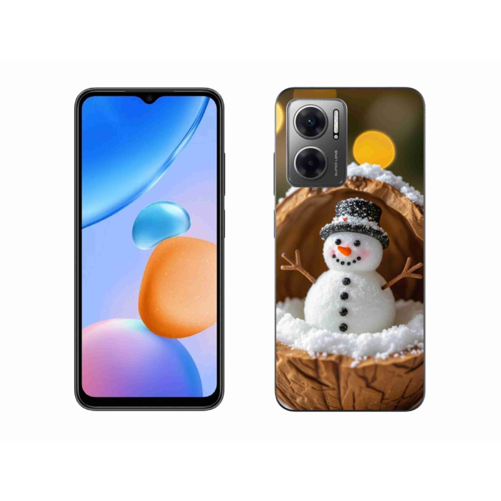 Gelový kryt mmCase na Xiaomi Redmi 10 5G - sněhulák 4