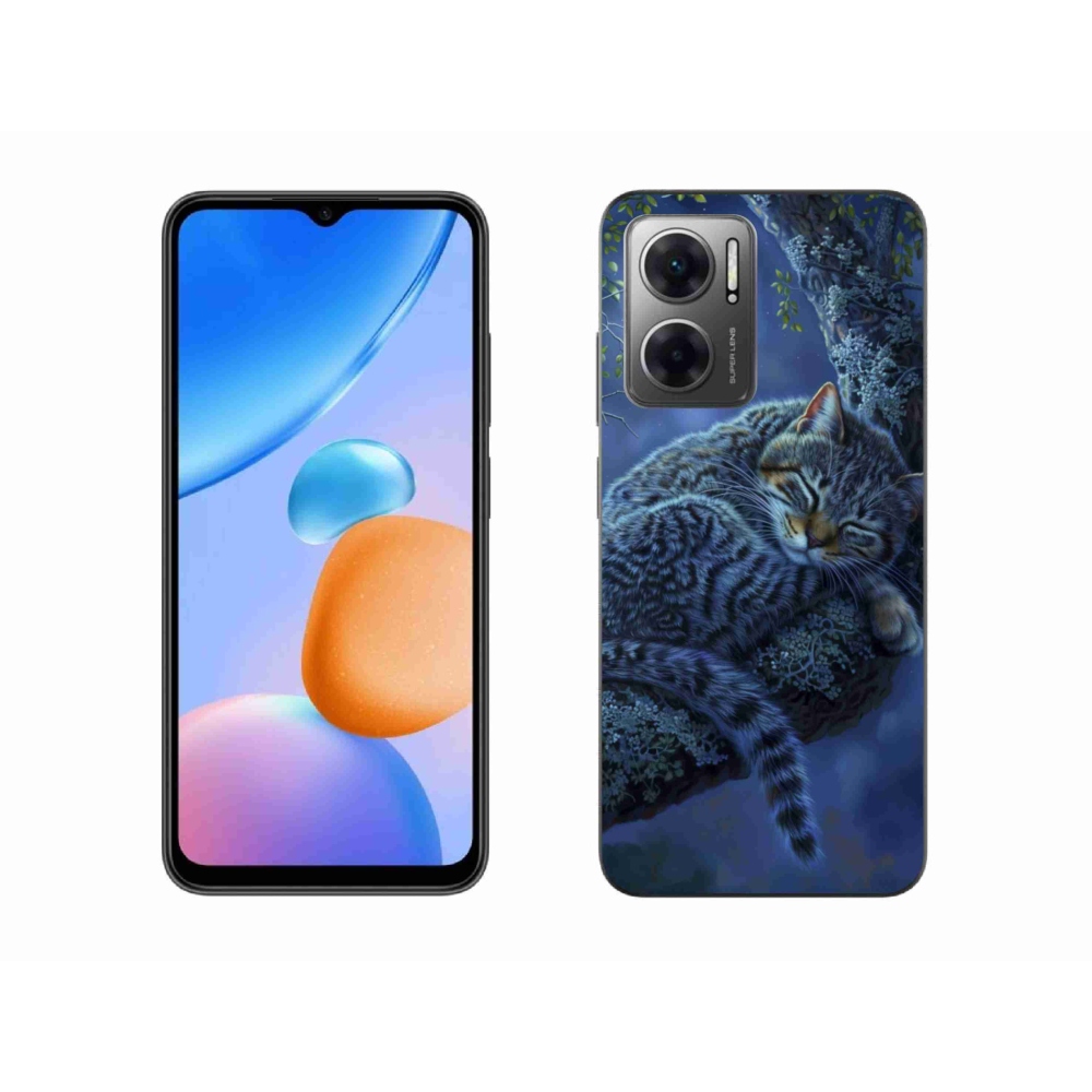 Gelový kryt mmCase na Xiaomi Redmi 10 5G - spící kočka