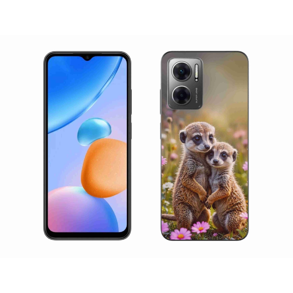 Gelový kryt mmCase na Xiaomi Redmi 10 5G - surikatí duo