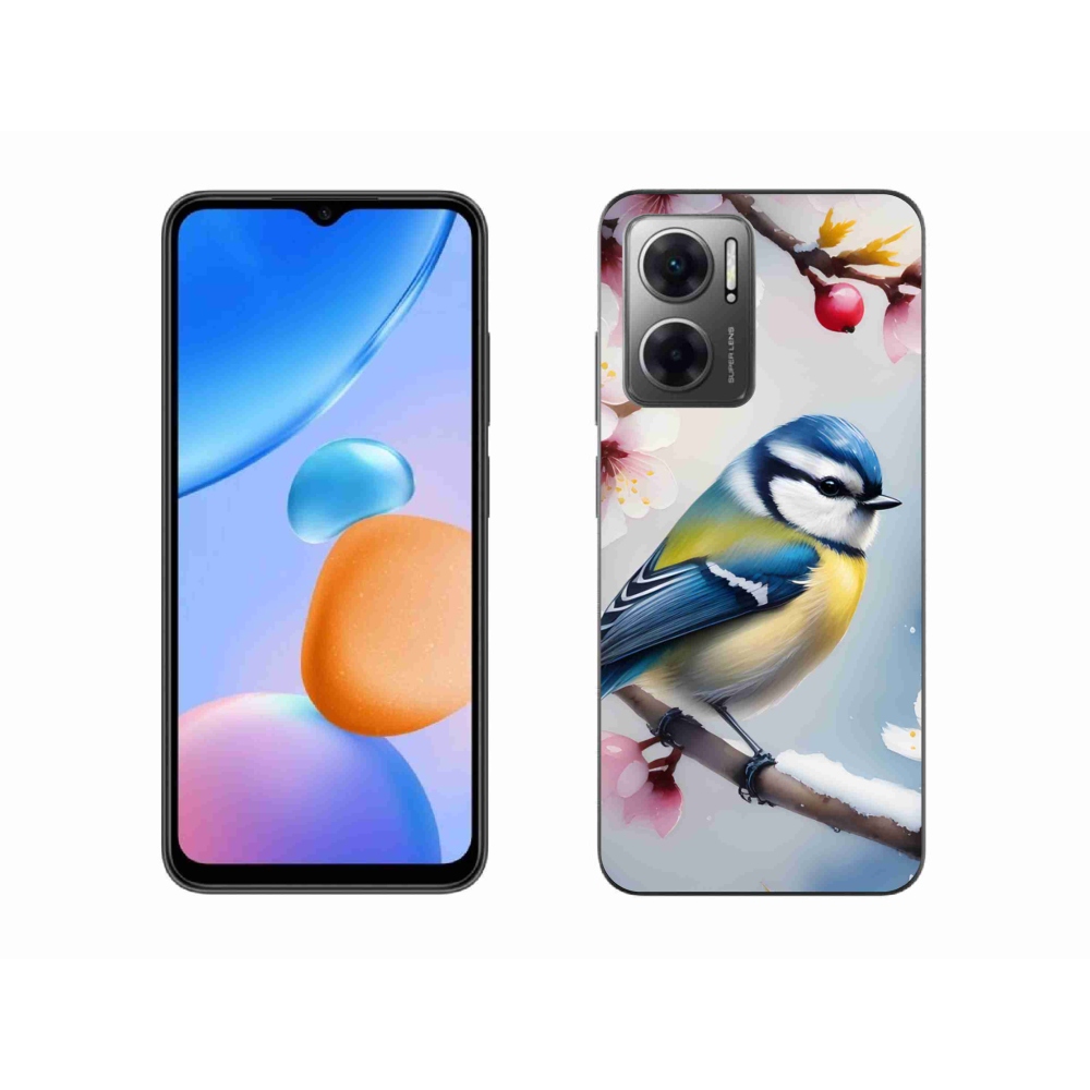 Gelový kryt mmCase na Xiaomi Redmi 10 5G - sýkorka