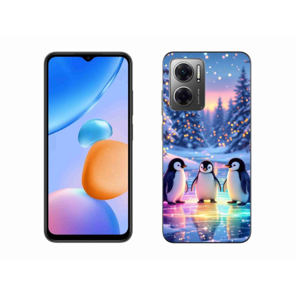 Gelový kryt mmCase na Xiaomi Redmi 10 5G - tučnáci