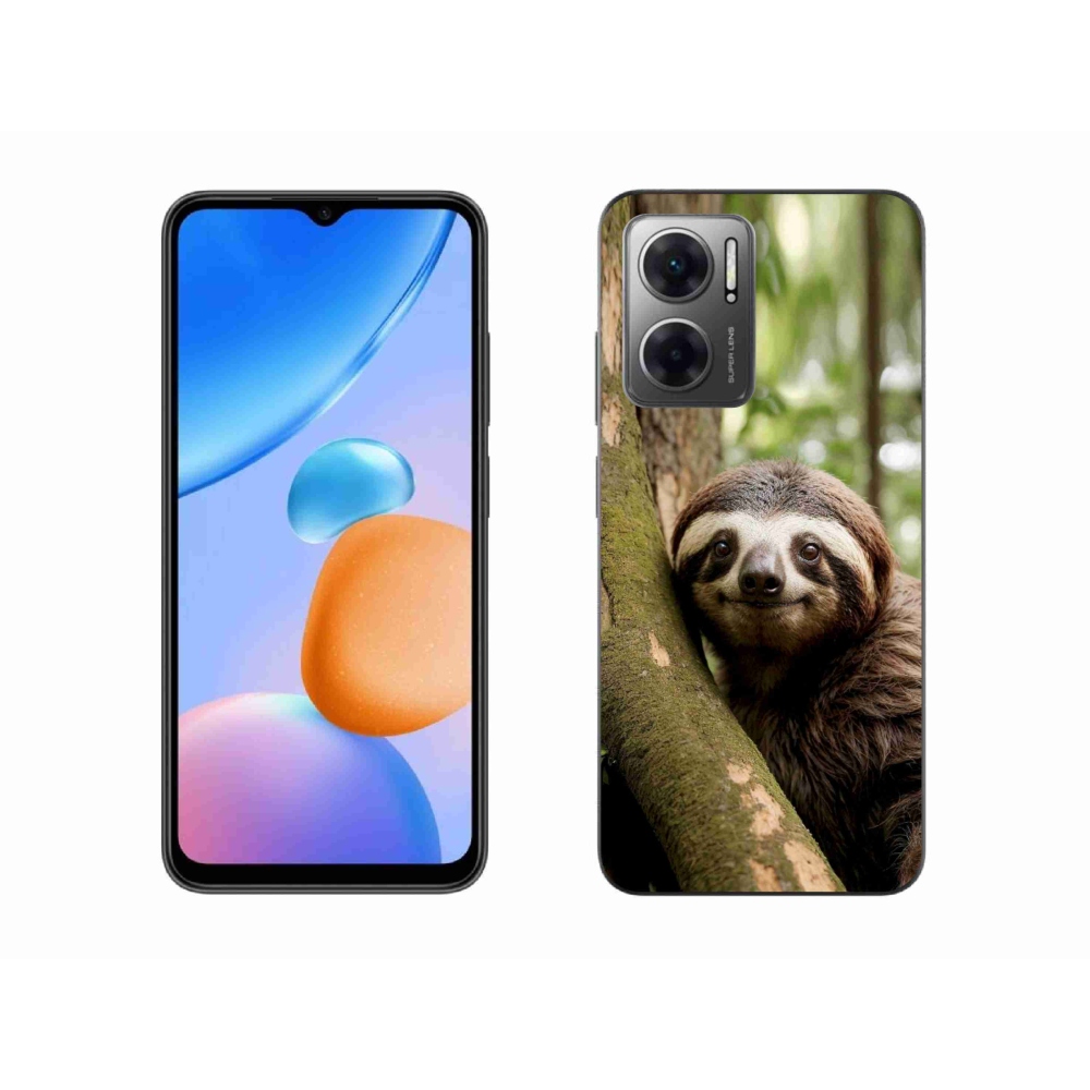 Gelový kryt mmCase na Xiaomi Redmi 10 5G - usměvavý lenochod