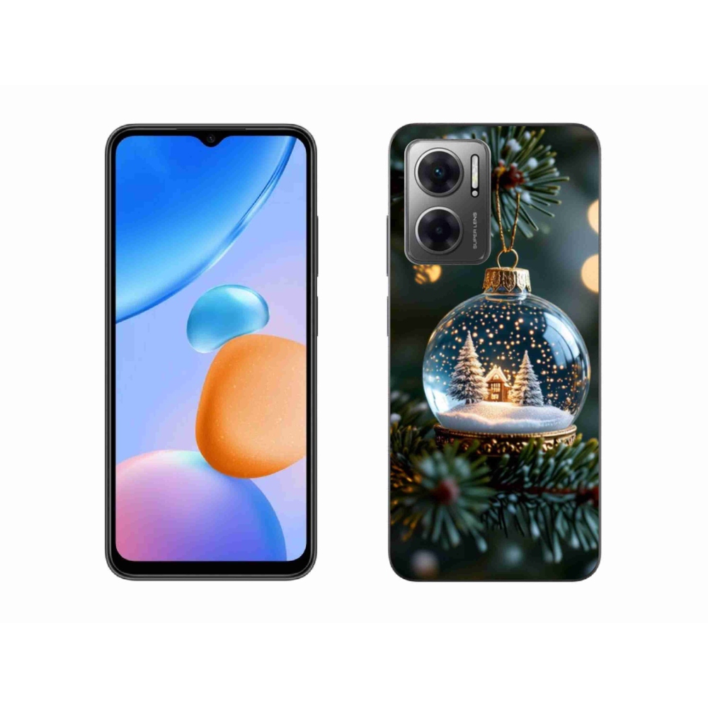 Gelový kryt mmCase na Xiaomi Redmi 10 5G - vánoční koule 2