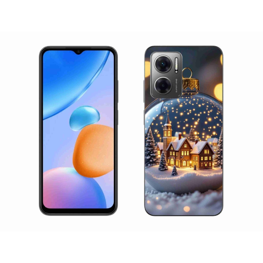 Gelový kryt mmCase na Xiaomi Redmi 10 5G - vánoční koule 4