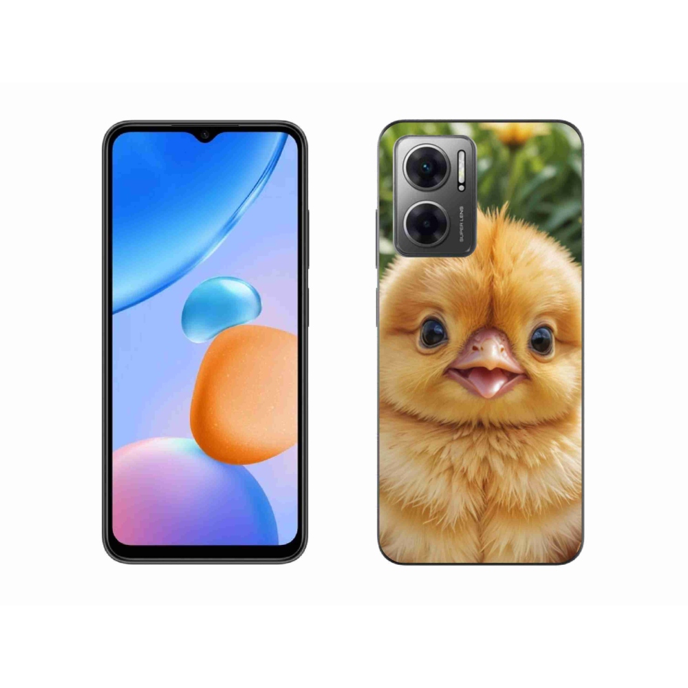 Gelový kryt mmCase na Xiaomi Redmi 10 5G - veselé kuřátko