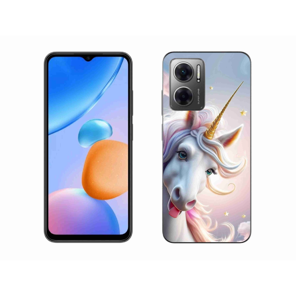 Gelový kryt mmCase na Xiaomi Redmi 10 5G - veselý jednorožec