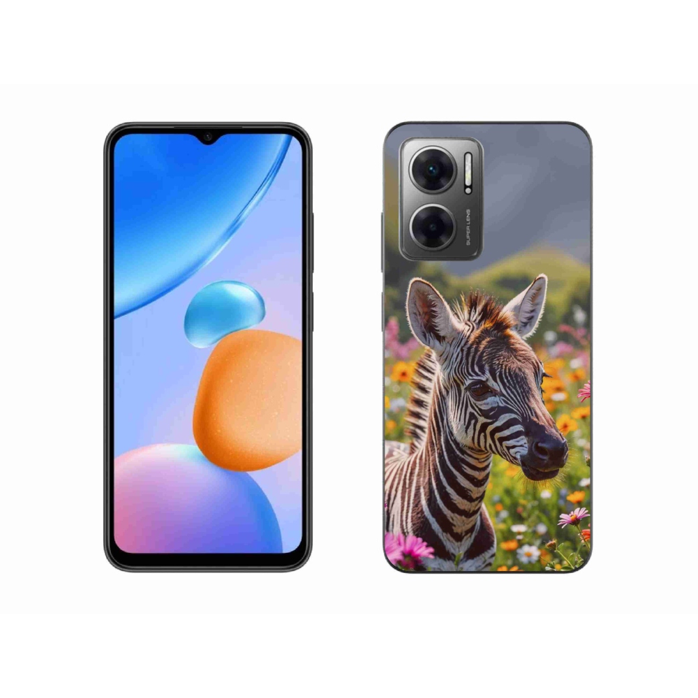 Gelový kryt mmCase na Xiaomi Redmi 10 5G - zebra na louce