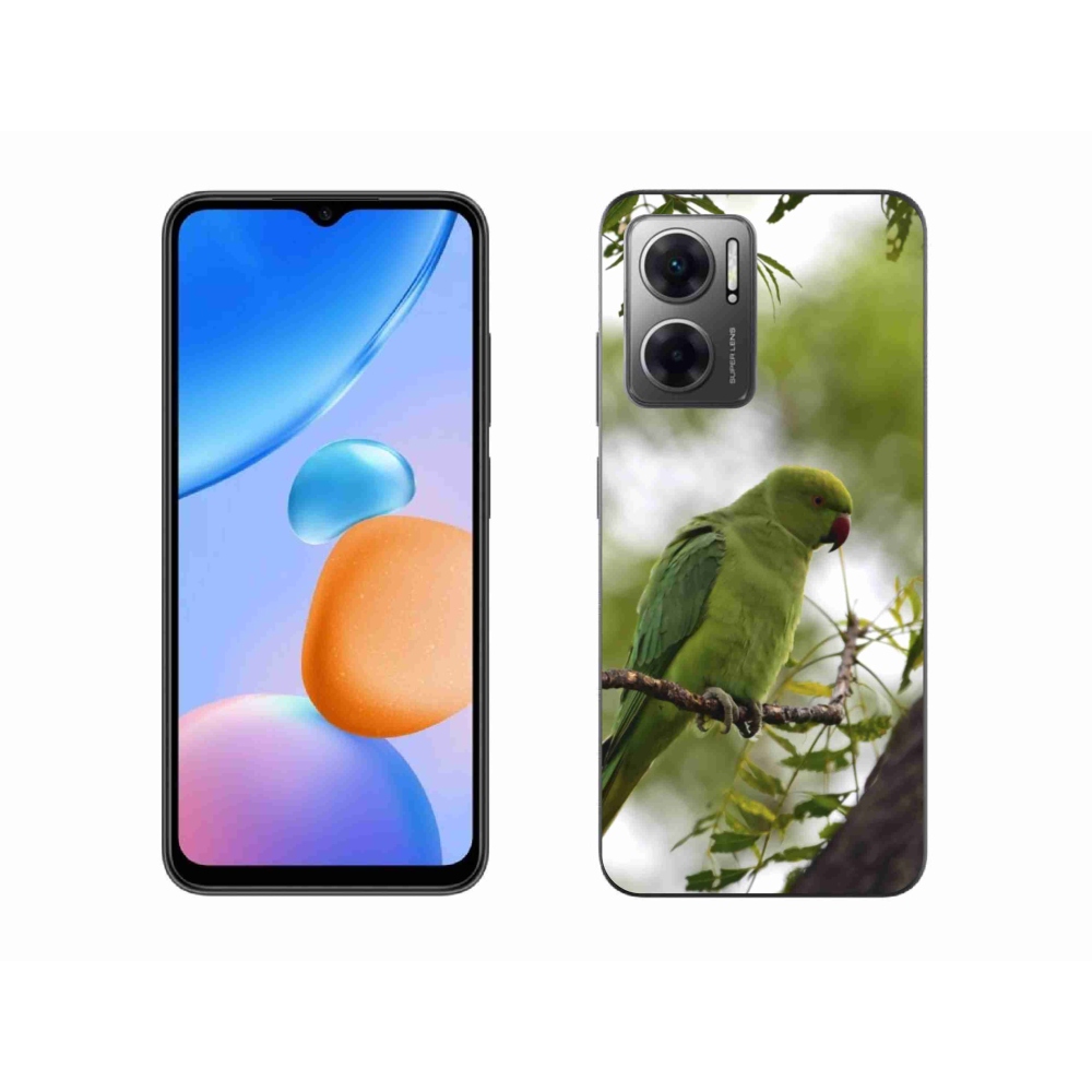Gelový kryt mmCase na Xiaomi Redmi 10 5G - zelený papoušek