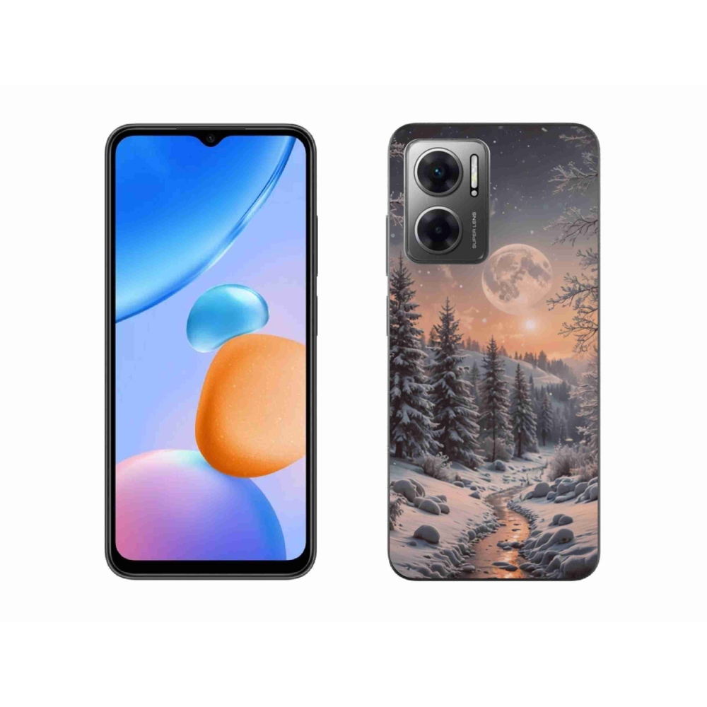 Gelový kryt mmCase na Xiaomi Redmi 10 5G - zimní krajina 2