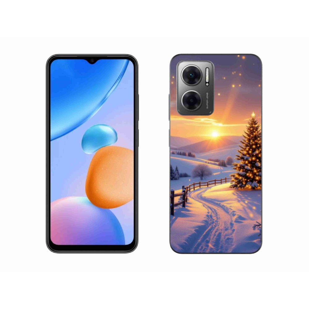 Gelový kryt mmCase na Xiaomi Redmi 10 5G - zimní krajina