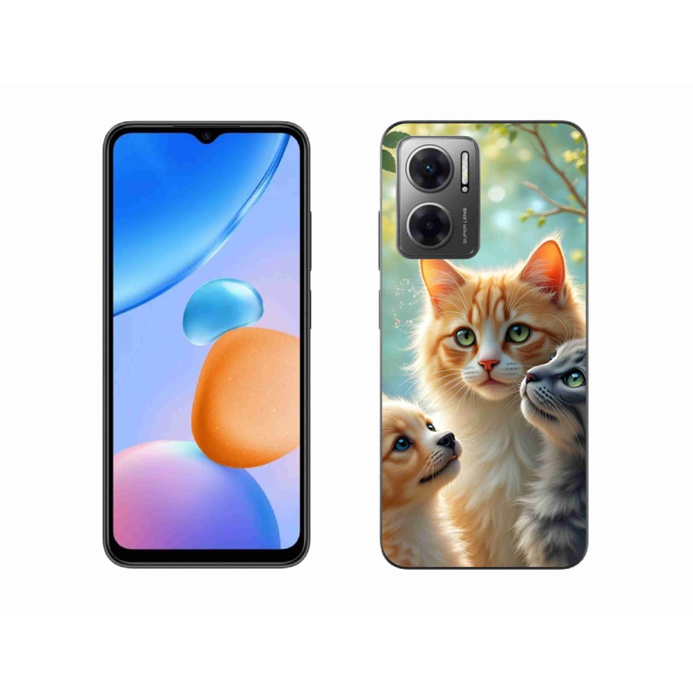 Gelový kryt mmCase na Xiaomi Redmi 10 5G - zvířecí přátelství 2