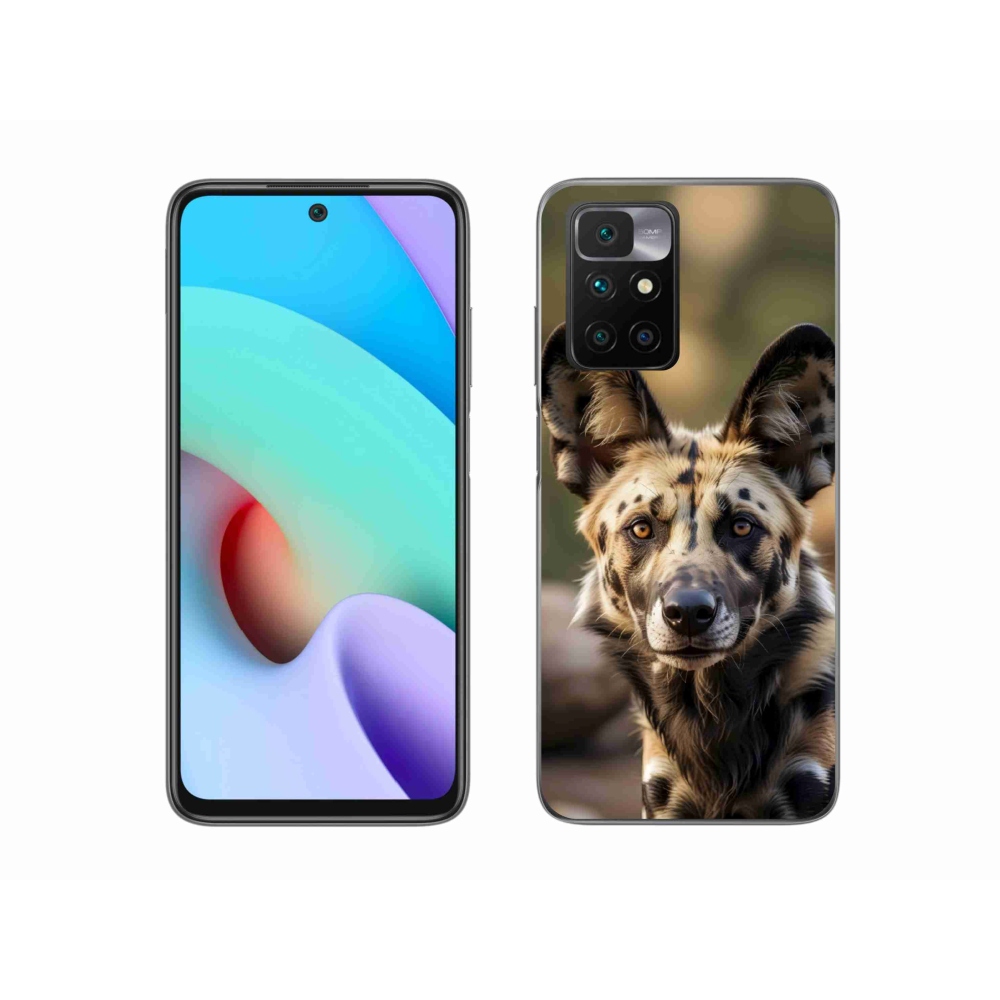 Gelový kryt mmCase na Xiaomi Redmi 10/Redmi 10 (2022) - africký divoký pes