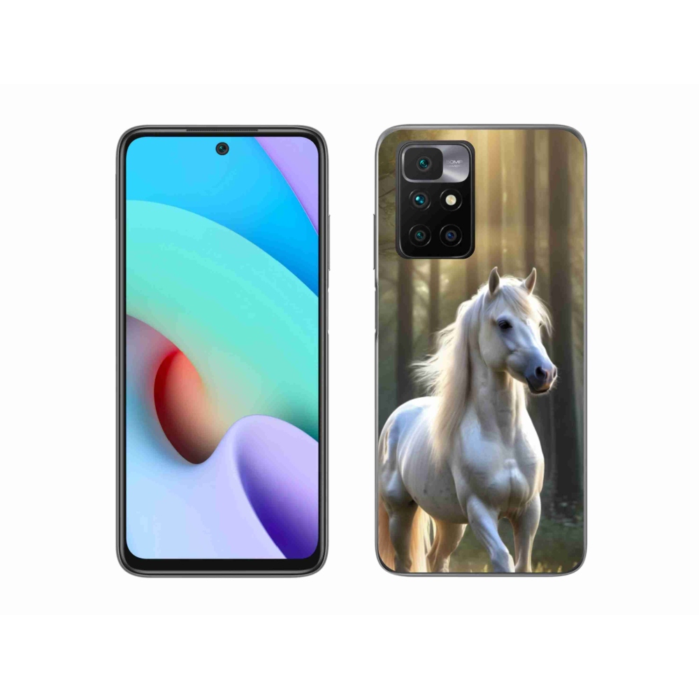 Gelový kryt mmCase na Xiaomi Redmi 10/Redmi 10 (2022) - bílý kůň 3