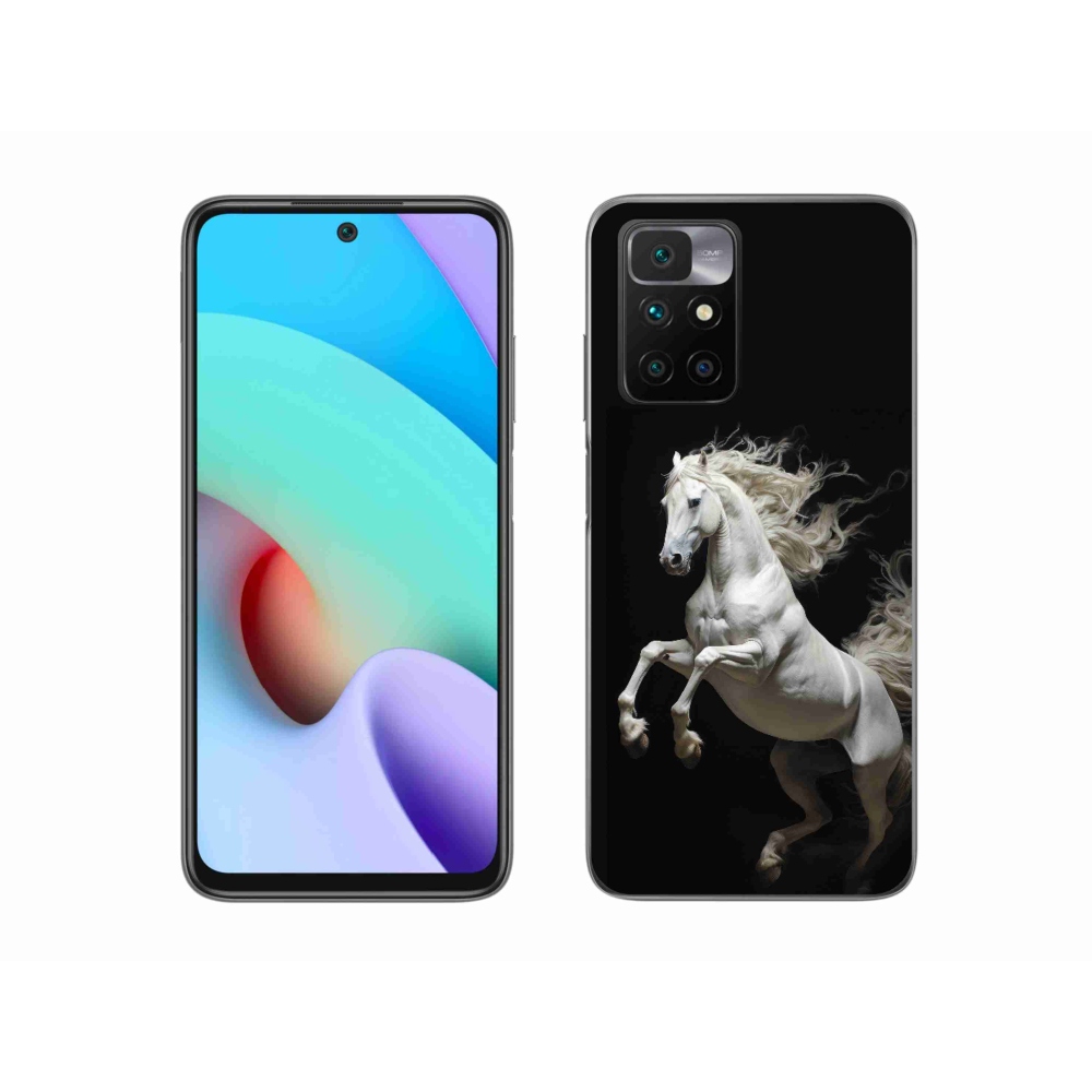 Gelový kryt mmCase na Xiaomi Redmi 10/Redmi 10 (2022) - bílý kůň 4