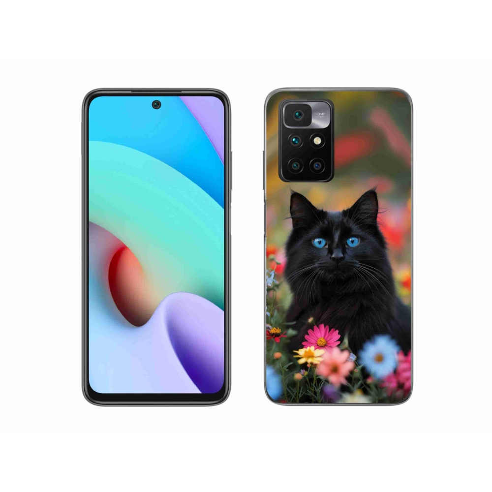 Gelový kryt mmCase na Xiaomi Redmi 10/Redmi 10 (2022) - černé kotě 4