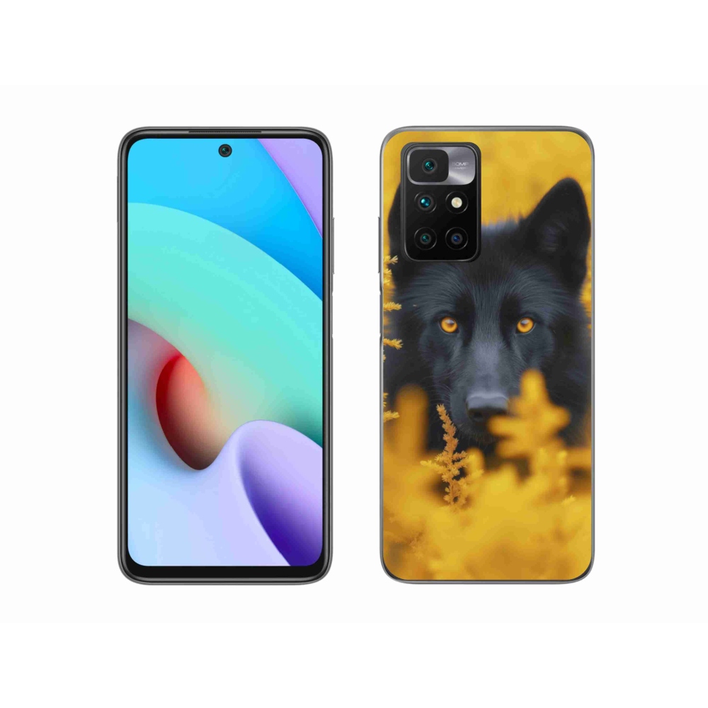 Gelový kryt mmCase na Xiaomi Redmi 10/Redmi 10 (2022) - černý vlk 2