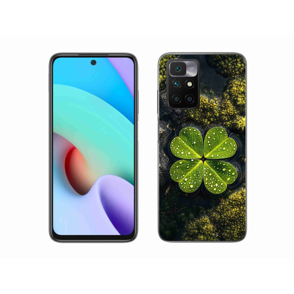 Gelový kryt mmCase na Xiaomi Redmi 10/Redmi 10 (2022) - čtyřlístek