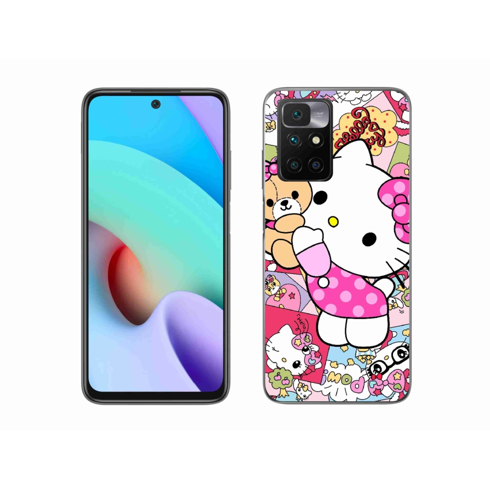 Gelový kryt mmCase na Xiaomi Redmi 10/Redmi 10 (2022) - cute kitty