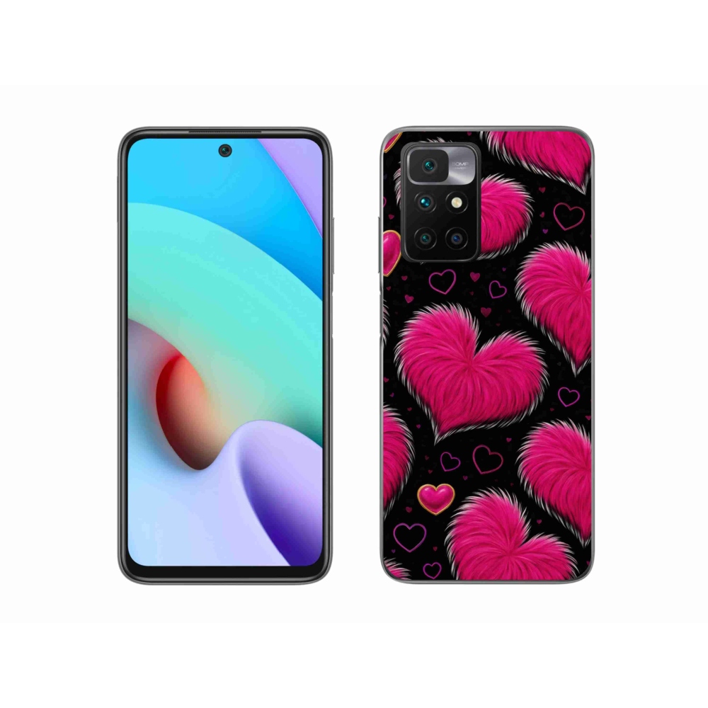 Gelový kryt mmCase na Xiaomi Redmi 10/Redmi 10 (2022) - hebká srdce